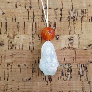 Carnelian - Angel Aura Quartz Necklace