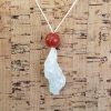 Carnelian - Angel Aura Quartz Necklace
