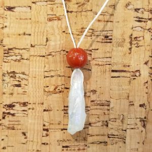 Carnelian - Angel Aura Quartz Necklace