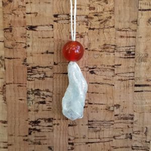 Carnelian - Angel Aura Quartz Necklace