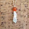 Carnelian - Angel Aura Quartz Necklace
