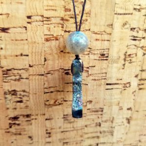 Labradorite - Druzy Quartz Necklace