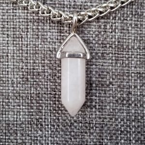 Quartz Point - Stainless Steel Chain