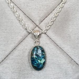SOLD Azurite Cabochon Necklace