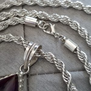 SOLD! Sugilite Drop Pendant Necklace - Image 5