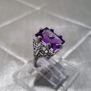 Amethyst Ring size 7 - Image 2