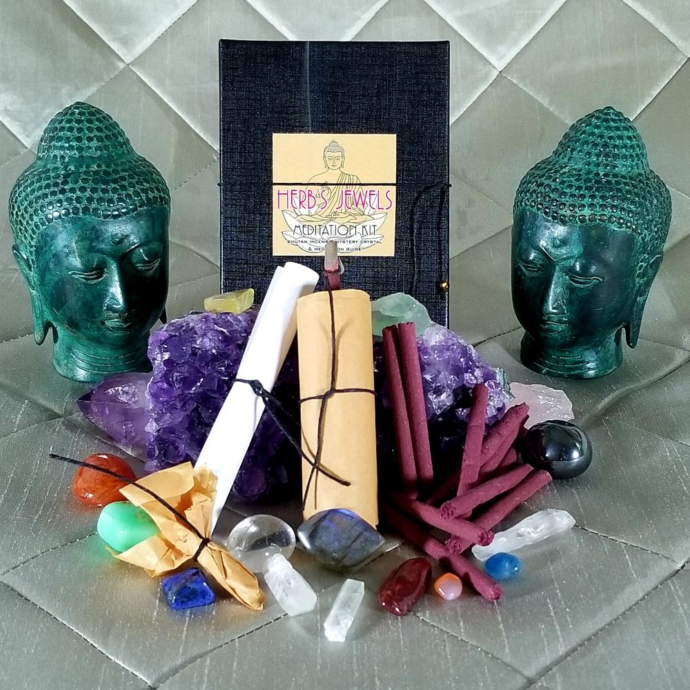 MEDITATION KIT HERBS JEWELS SINGLE BOX