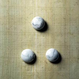 SOLD! Howlite Cufflinks & Tie Pin Set - Image 4