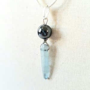 Kyanite & Hematite Necklace