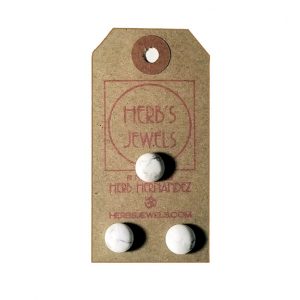 SOLD! Howlite Cufflinks & Tie Pin Set - Image 6
