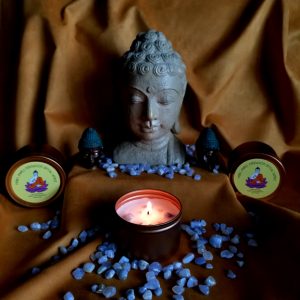 Calming Meditation Crystal Candle - Image 3