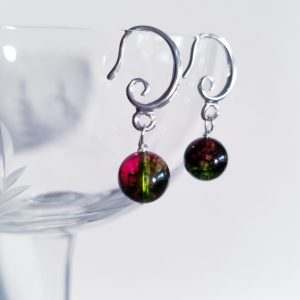 Watermelon Tourmaline Earrings