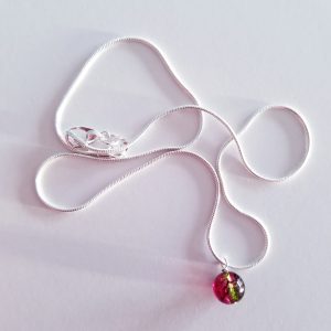 Watermelon Tourmaline Necklace - Image 2